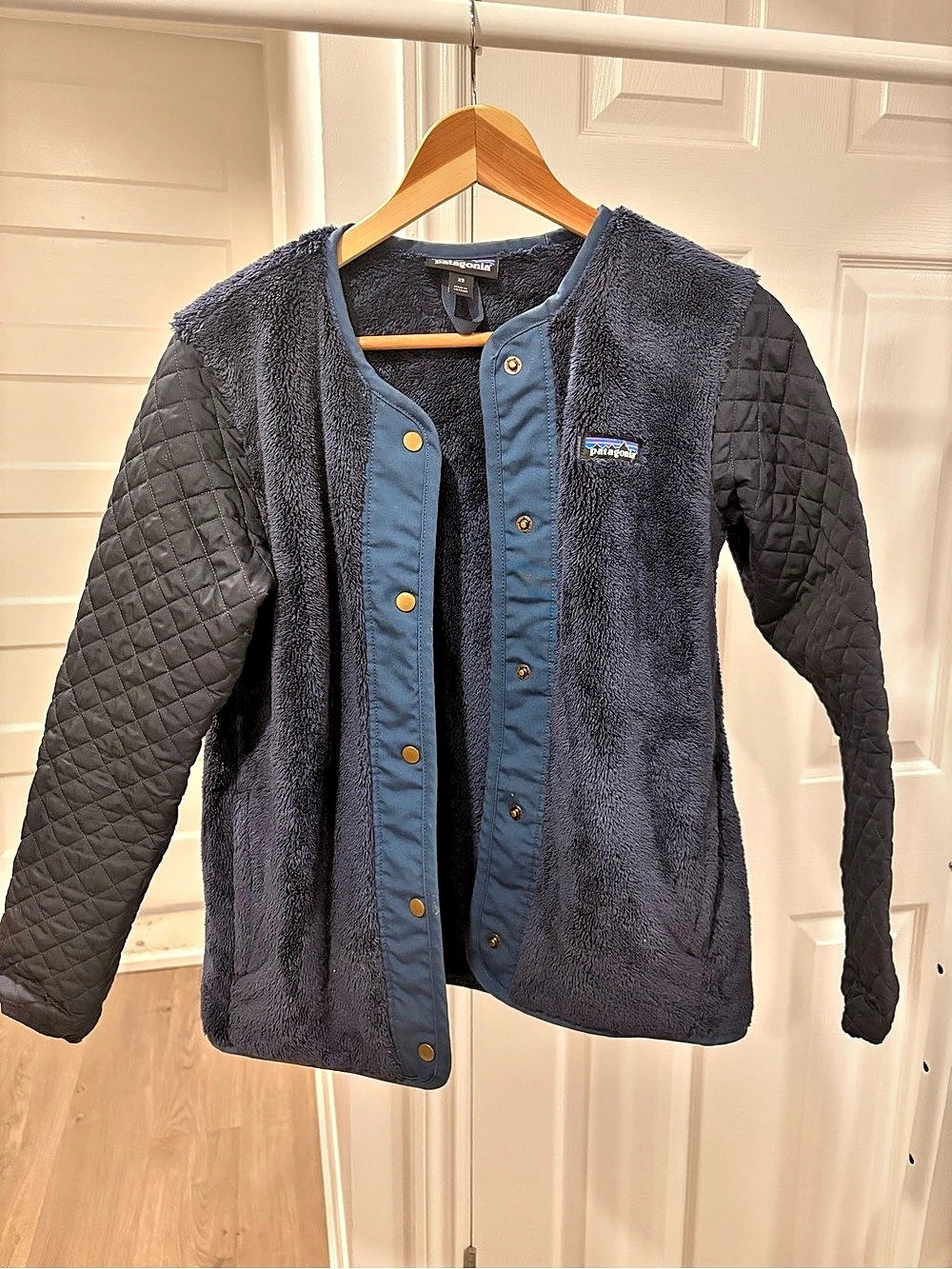 Patagonia Fleece-Lined Quilted Jacket Size XS Like New
